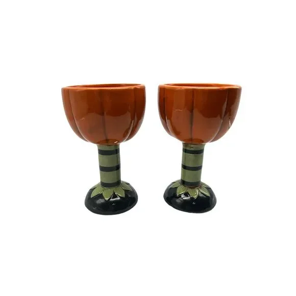 Johanna Parker Pumpkin Goblets Set Of 2